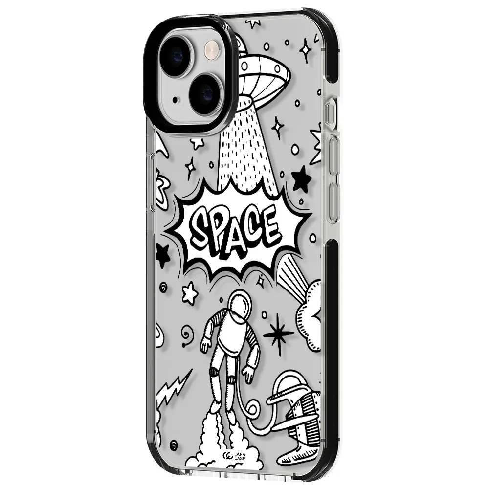 Space Poster Apple iPhone 14 impact black border Case