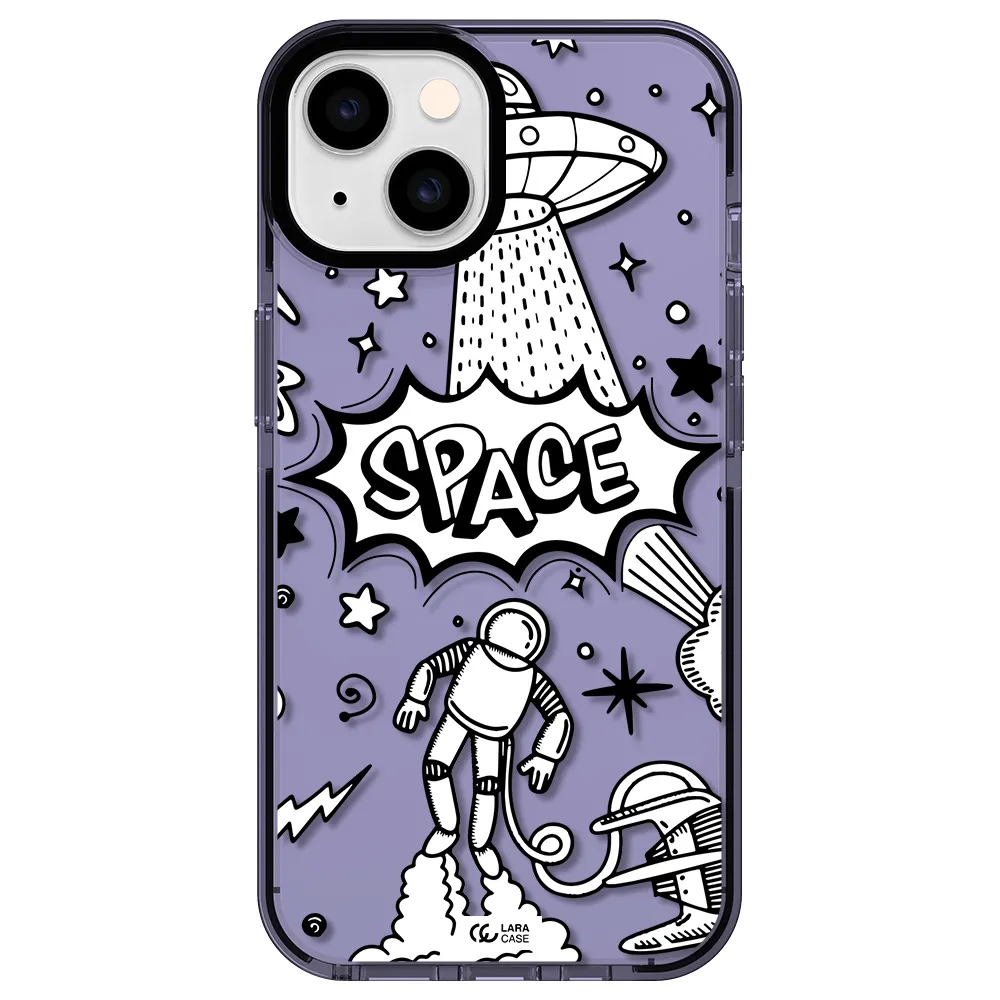 Space Poster Apple iPhone 14 impact Lilac Case