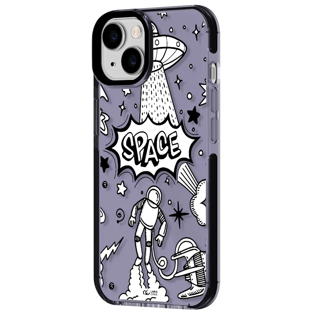 Space Poster Apple iPhone 14 impact Lilac Case