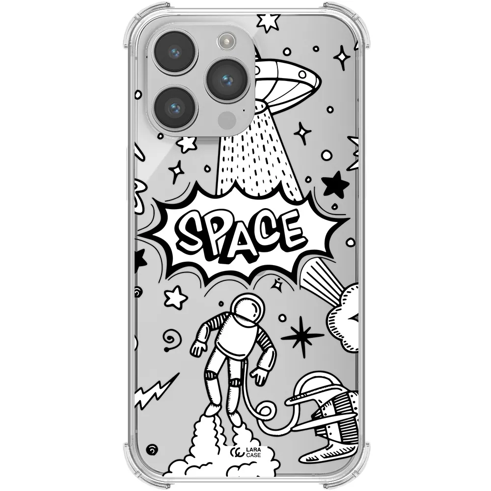 Space Poster Apple iPhone 14 pro Clear PC Case