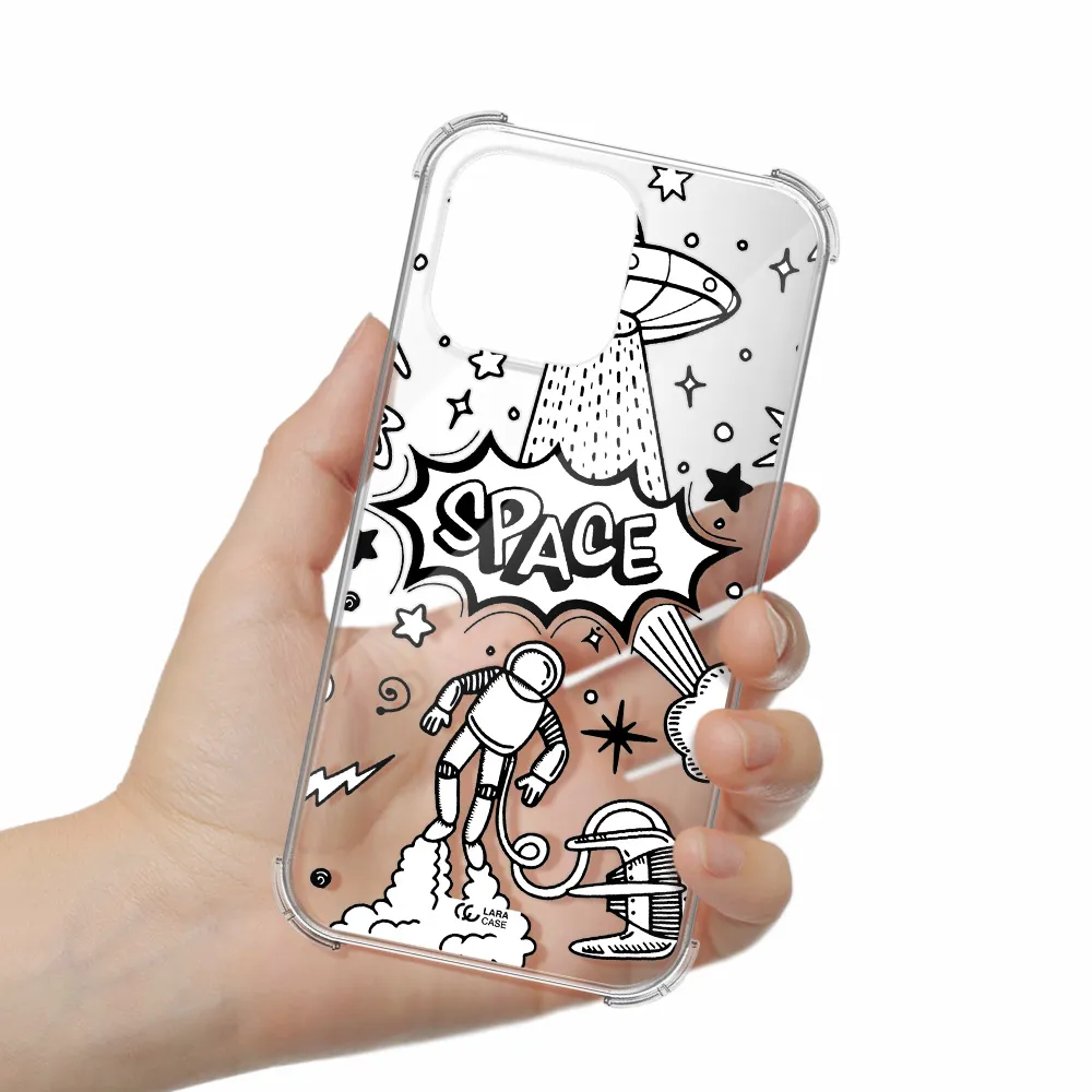Space Poster Apple iPhone 14 pro Clear PC Case