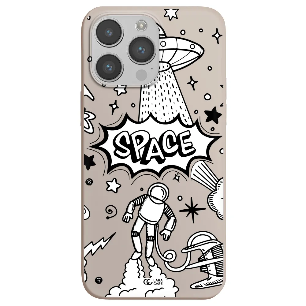 Space Poster Apple iPhone 14 pro Silicone Stone Case