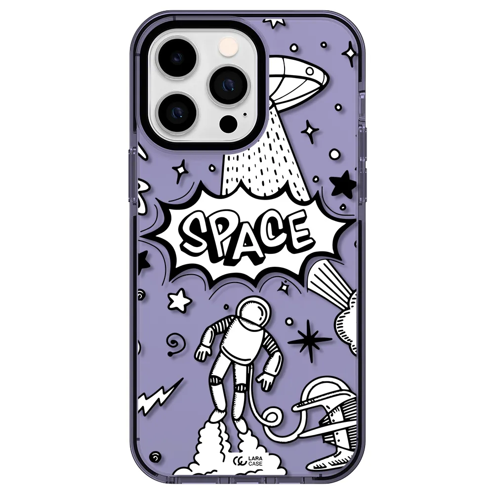 Space Poster Apple iPhone 15 Pro Max impact Lilac Case