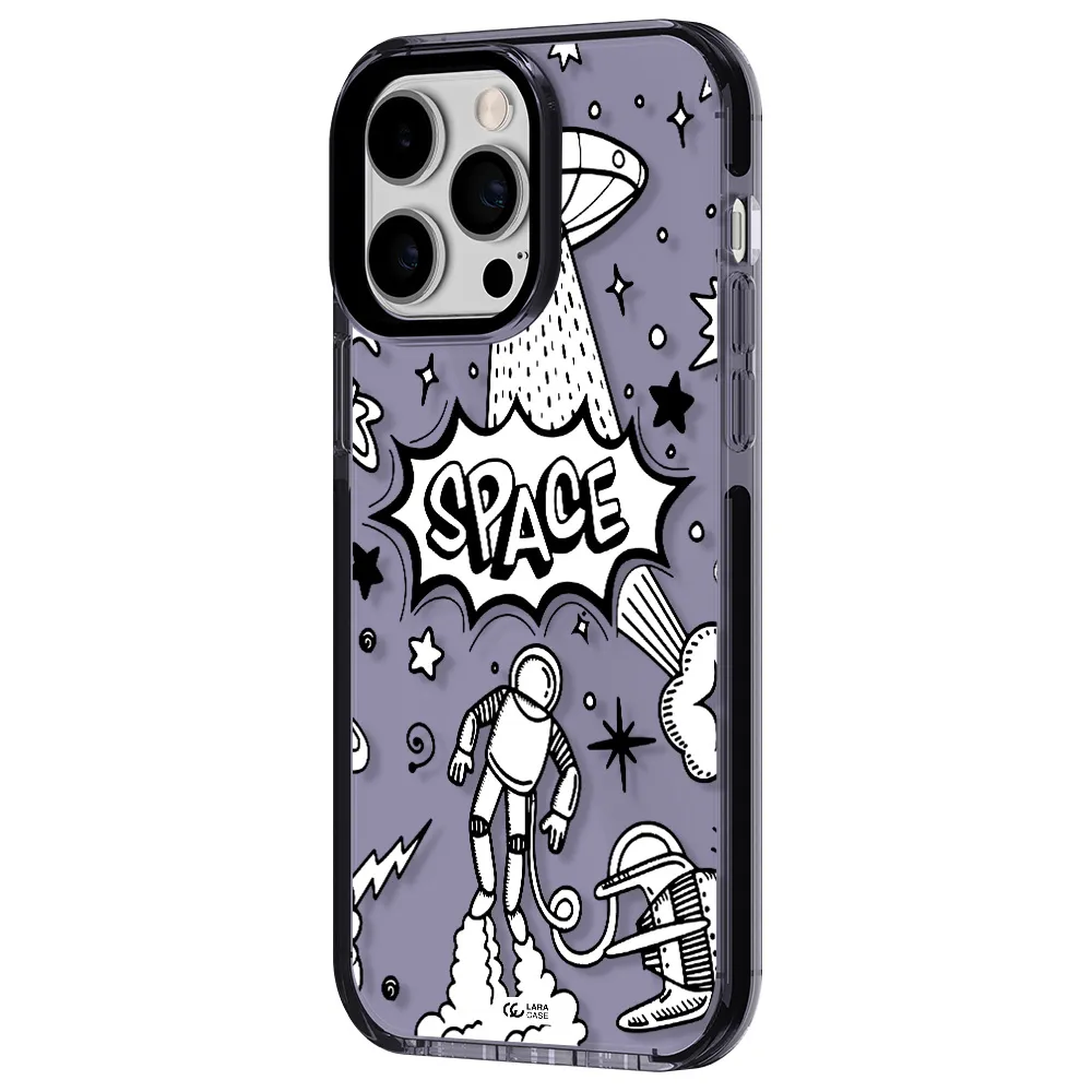 Space Poster Apple iPhone 15 Pro Max impact Lilac Case