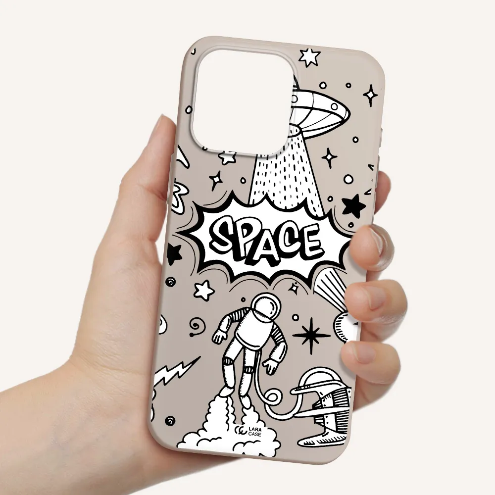 Space Poster Apple Iphone 15 Pro max Silicone Stone Case