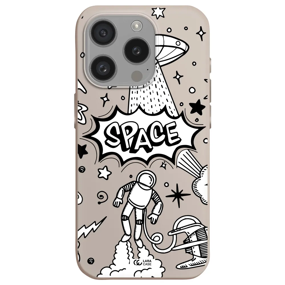 Space Poster Apple Iphone 15 Pro Silicone Stone Case