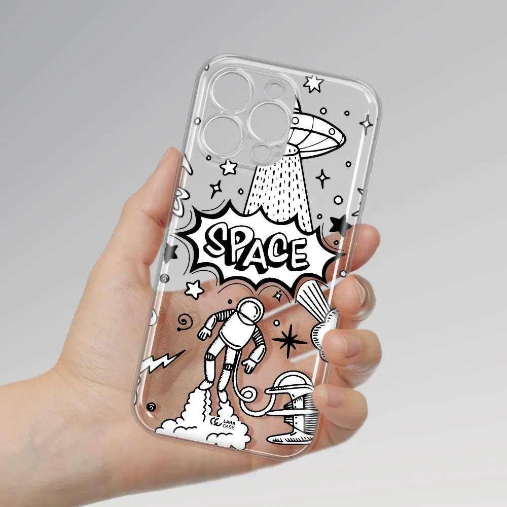 Space Poster Apple Iphone 16 Pro Max Clear Tpu Case