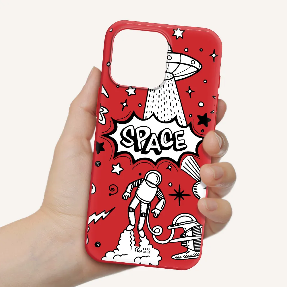 Space Poster Apple Iphone 16 Pro Max Silicone Stone Case