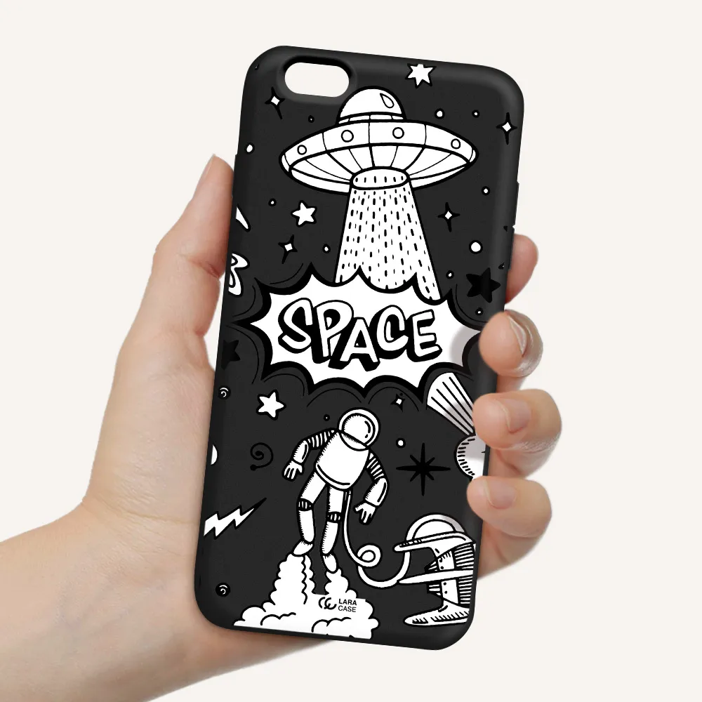 Space Poster Apple iPhone 6 plus Silicone black Case