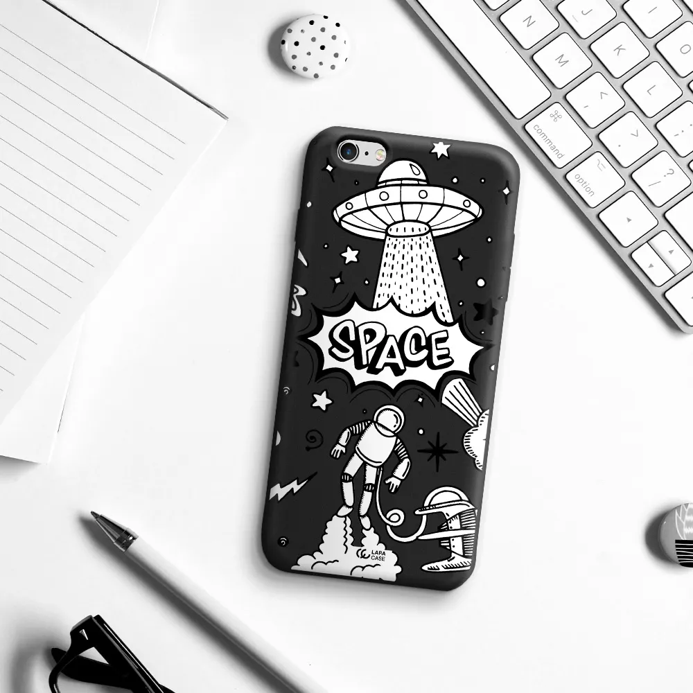 Space Poster Apple iPhone 6 plus Silicone black Case