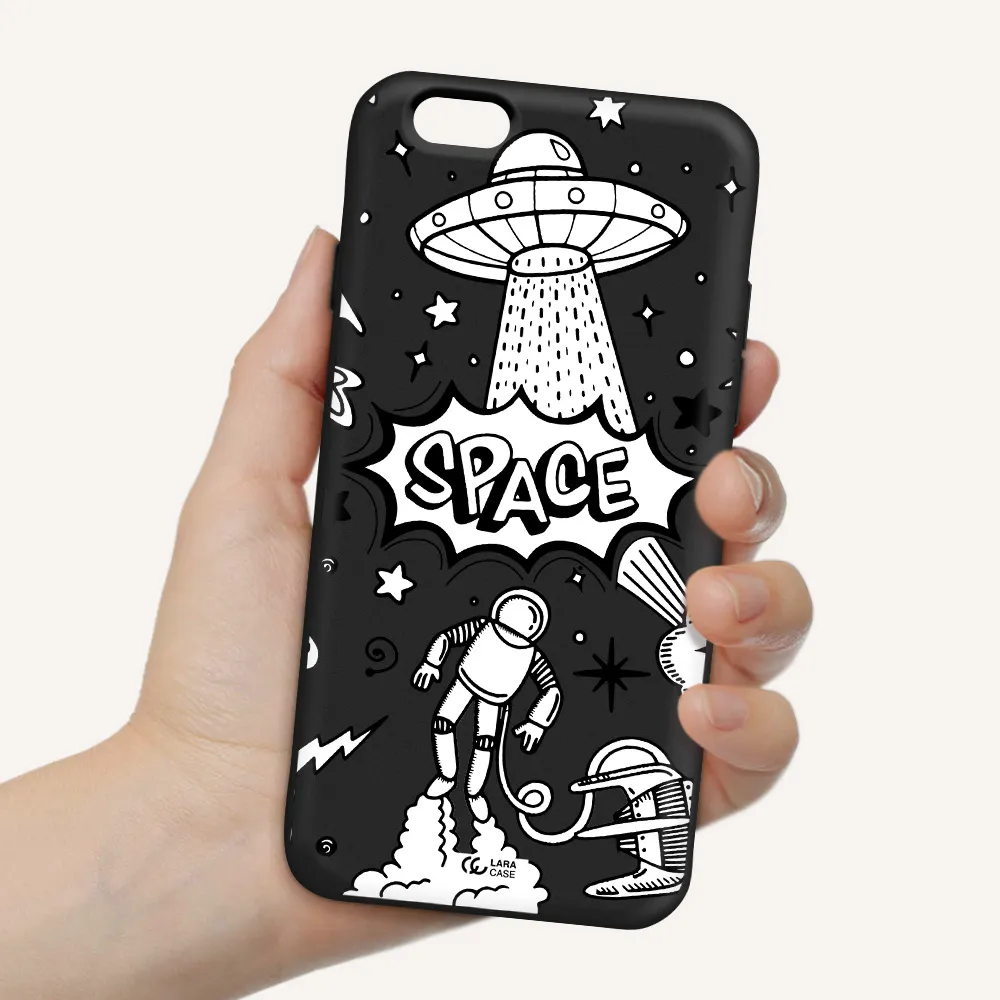 Space Poster Apple iPhone 6 Silicone black Case