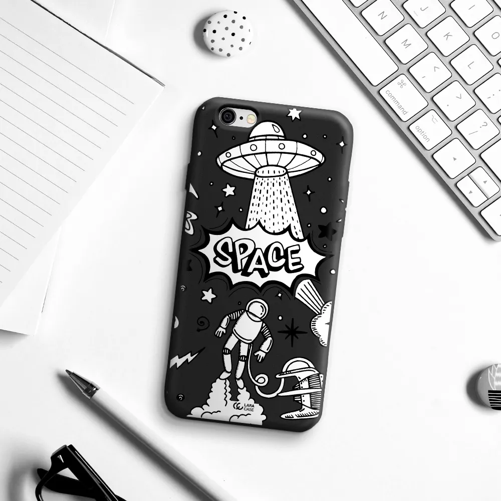 Space Poster Apple iPhone 6 Silicone black Case