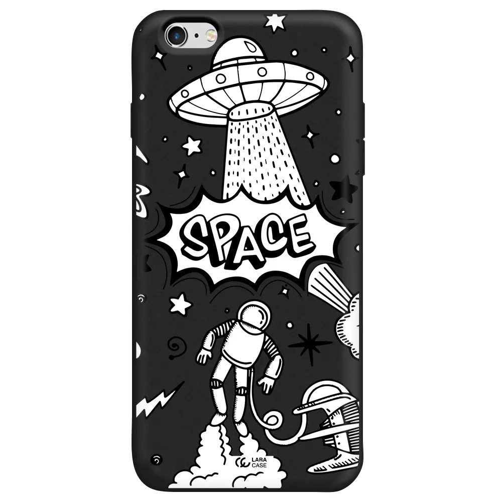 Space Poster Apple iPhone 6S Silicone black Case