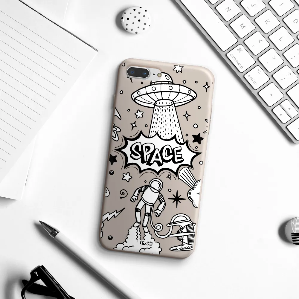 Space Poster Apple iPhone 7 plus Silicone Stone Case