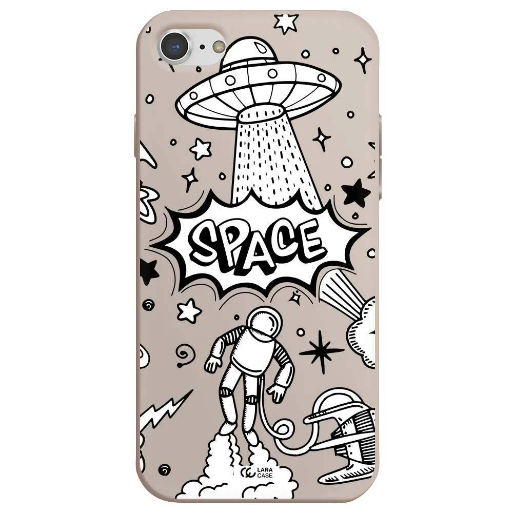 Space Poster Apple iPhone 8 Silicone Stone Case