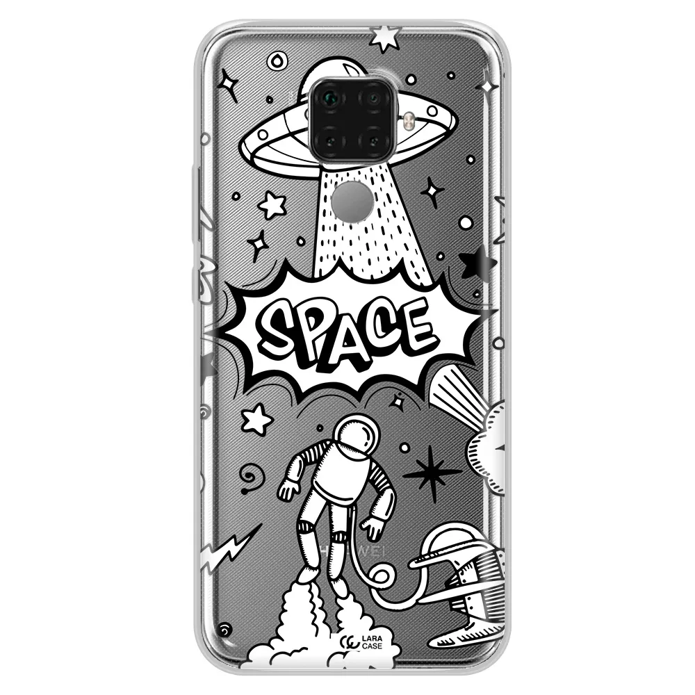 Space Poster Huawei Mate 30 Lite Clear TPU Case