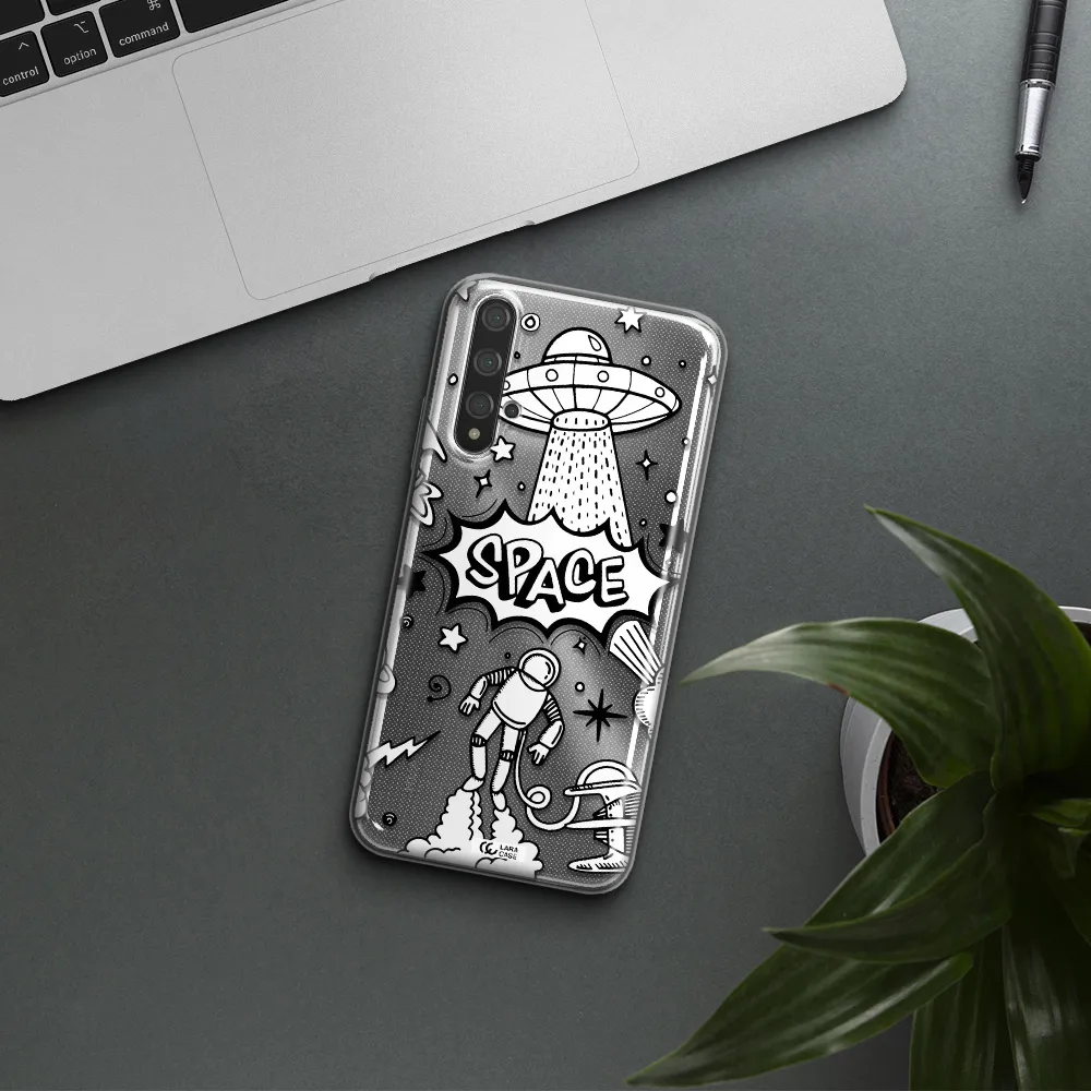 Space Poster Huawei Nova 5t Clear TPU Case