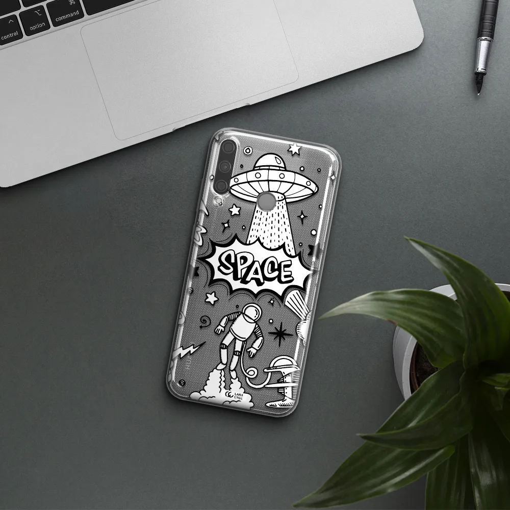 Space Poster Huawei P40 Lite E Clear TPU Case
