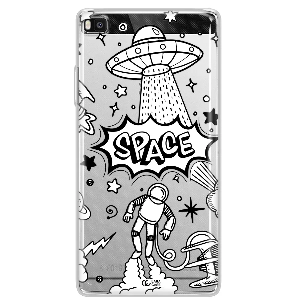 Space Poster Huawei P8 Clear TPU Case