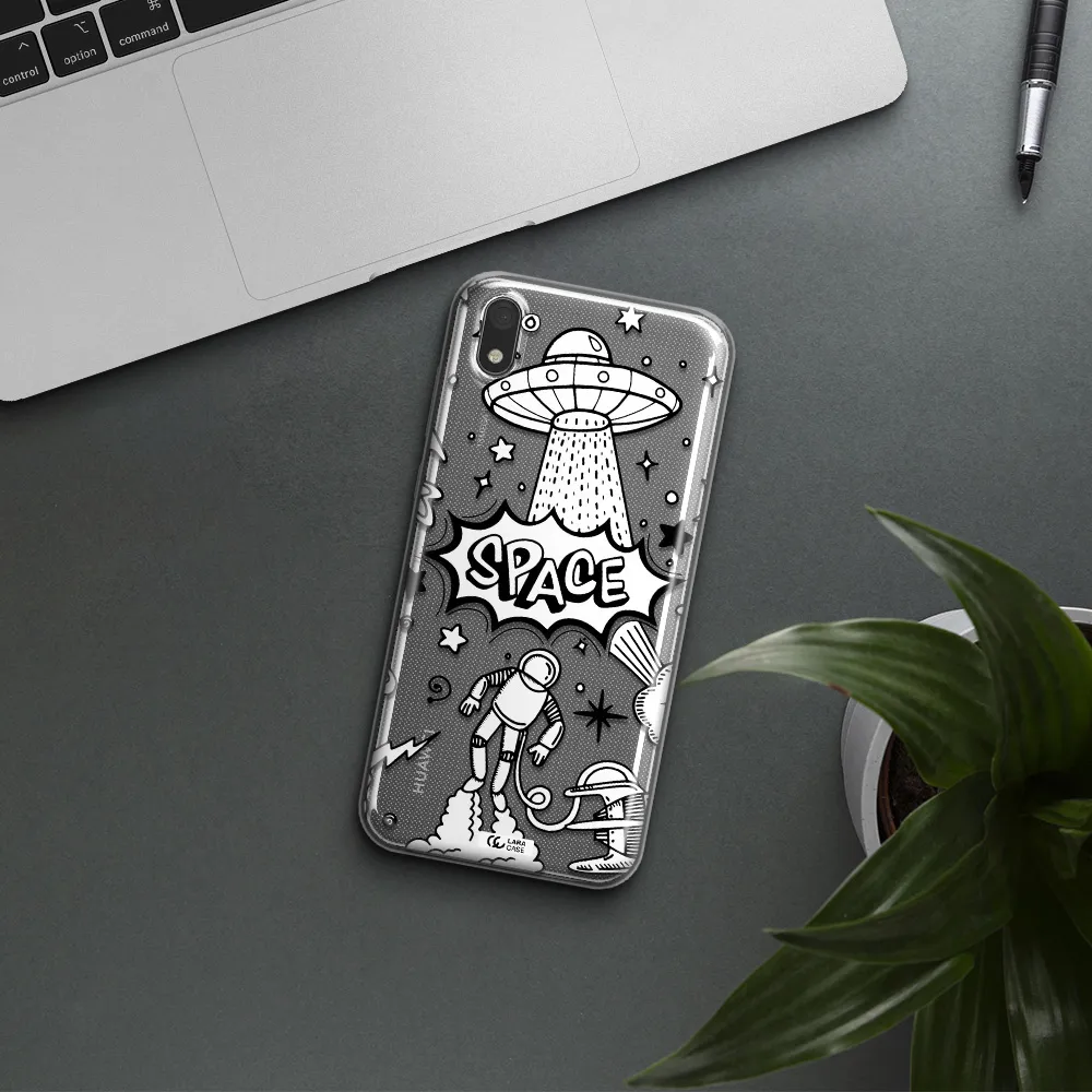 Space Poster Huawei Y5 2019 Clear TPU Case