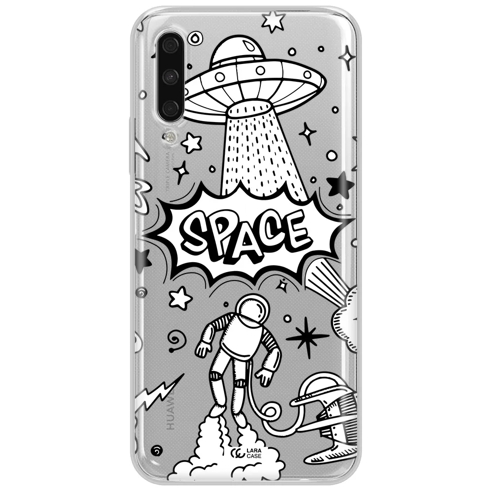 Space Poster Huawei Y9S Clear Tpu Case