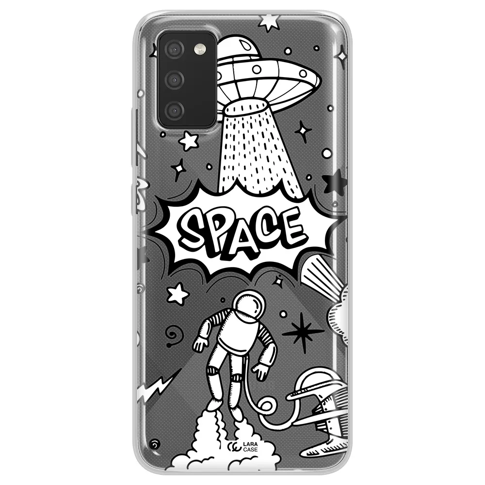 Space Poster Samsung A02S Clear TPU Case