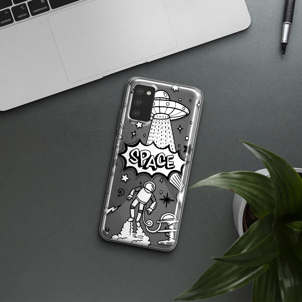 Space Poster Samsung A02S Clear TPU Case