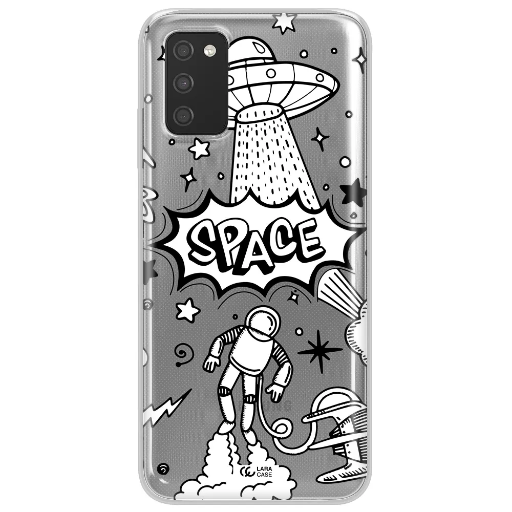 Space Poster Samsung A03S Clear TPU Case