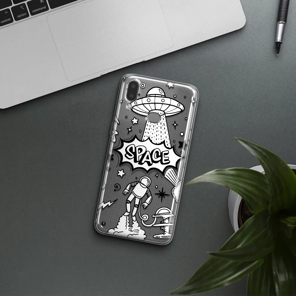 Space Poster Samsung A10S Clear TPU Case