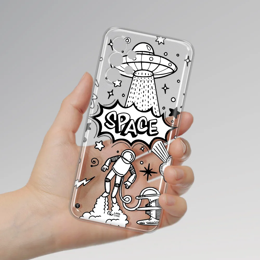 Space Poster Samsung A13 4g Clear TPU Case