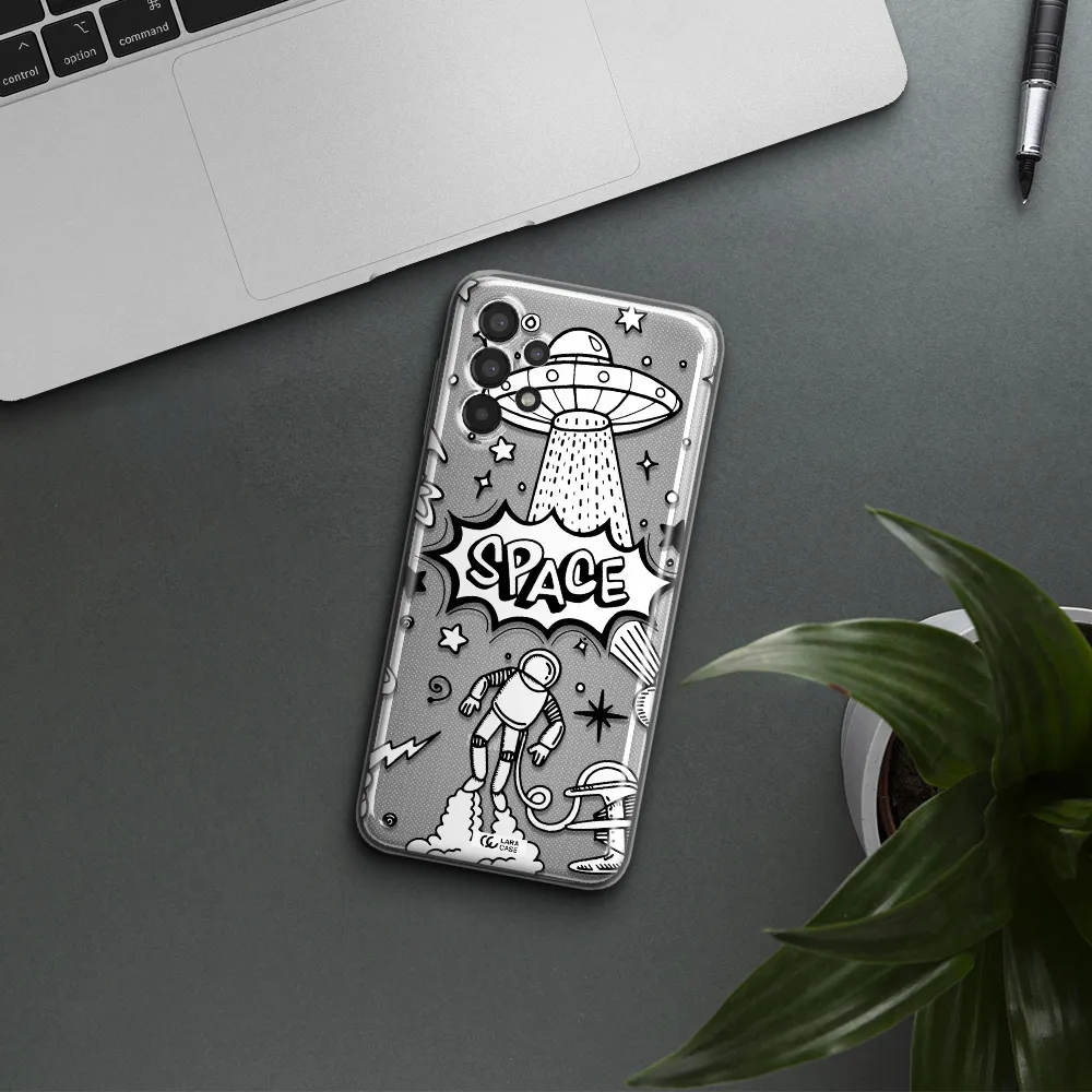 Space Poster Samsung A13 Clear TPU Case