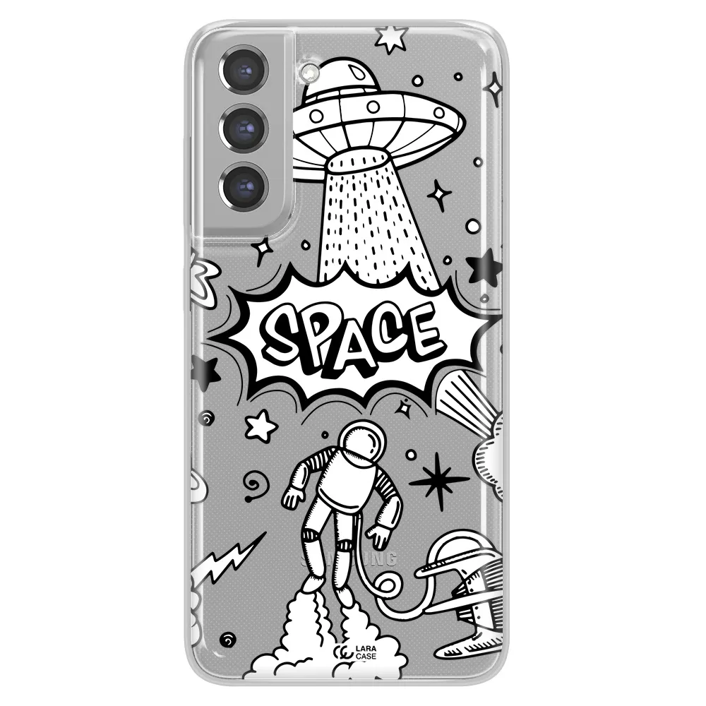 Space Poster Samsung A21 Fe Clear TPU Case