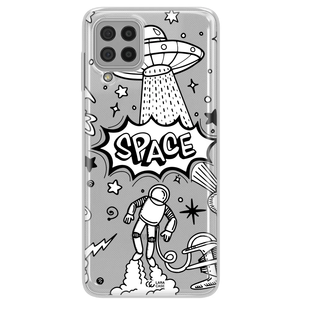 Space Poster Samsung A22 4g Clear TPU Case