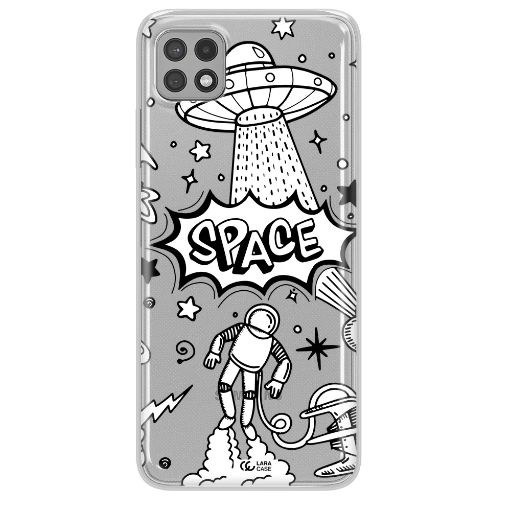 Space Poster Samsung A22 5g Clear TPU Case