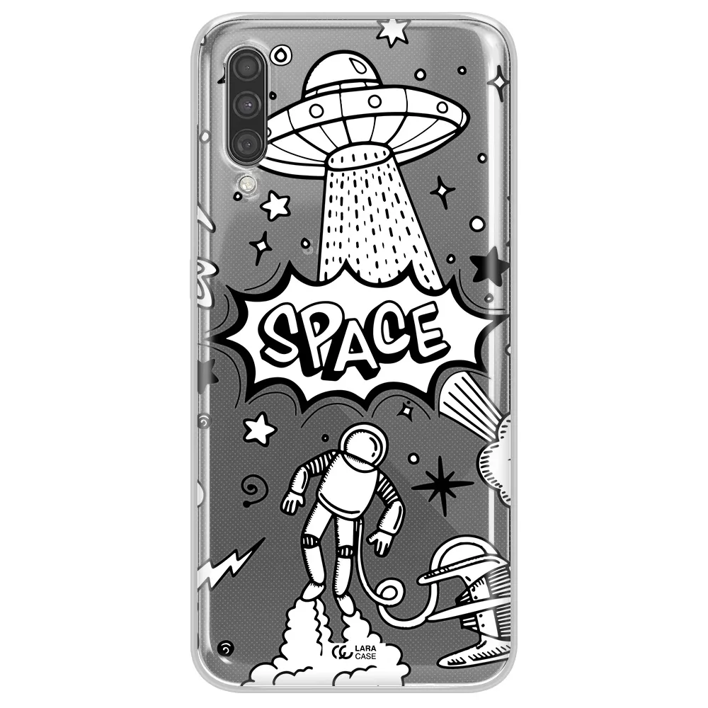 Space Poster Samsung A30S Clear TPU Case