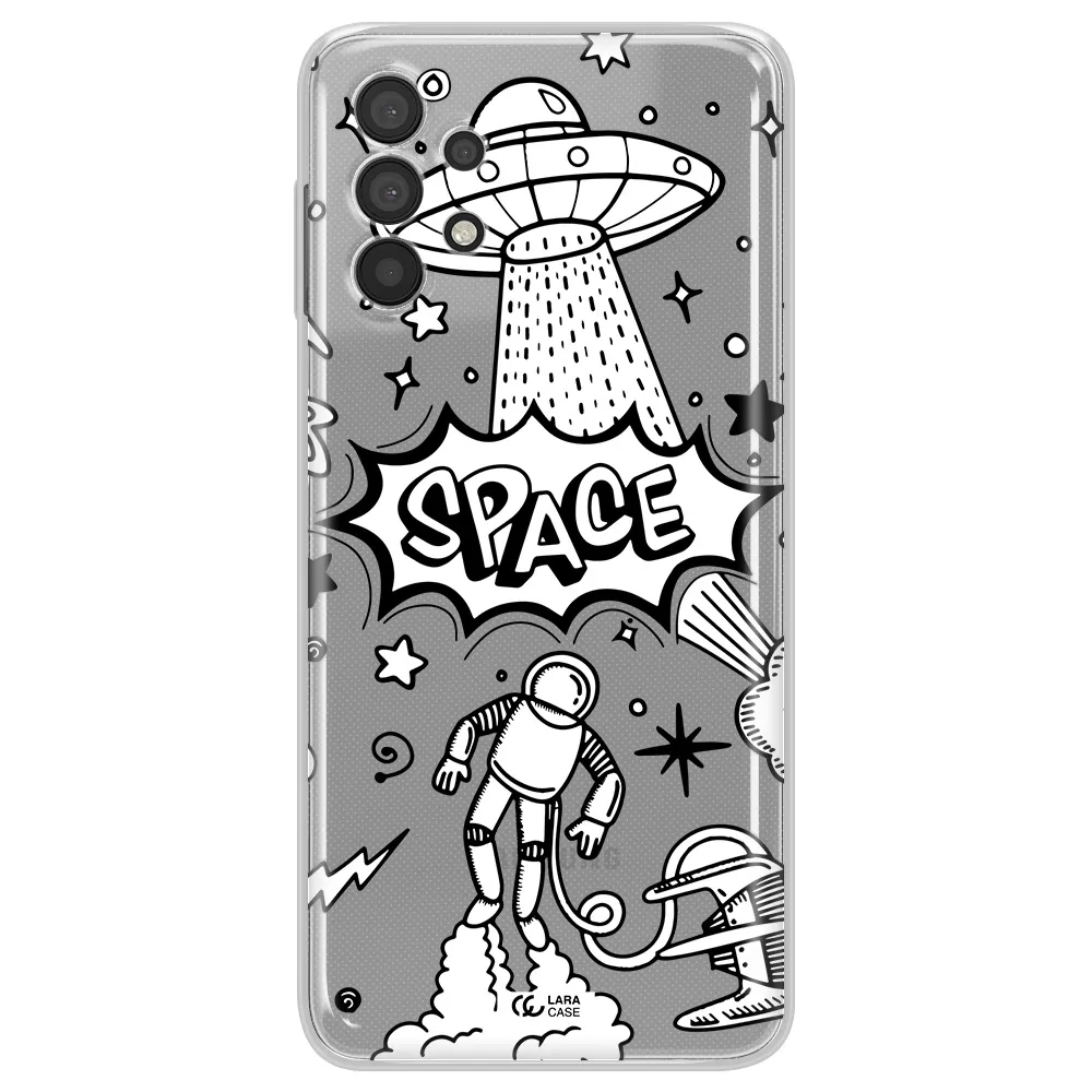 Space Poster Samsung A32 Clear TPU Case