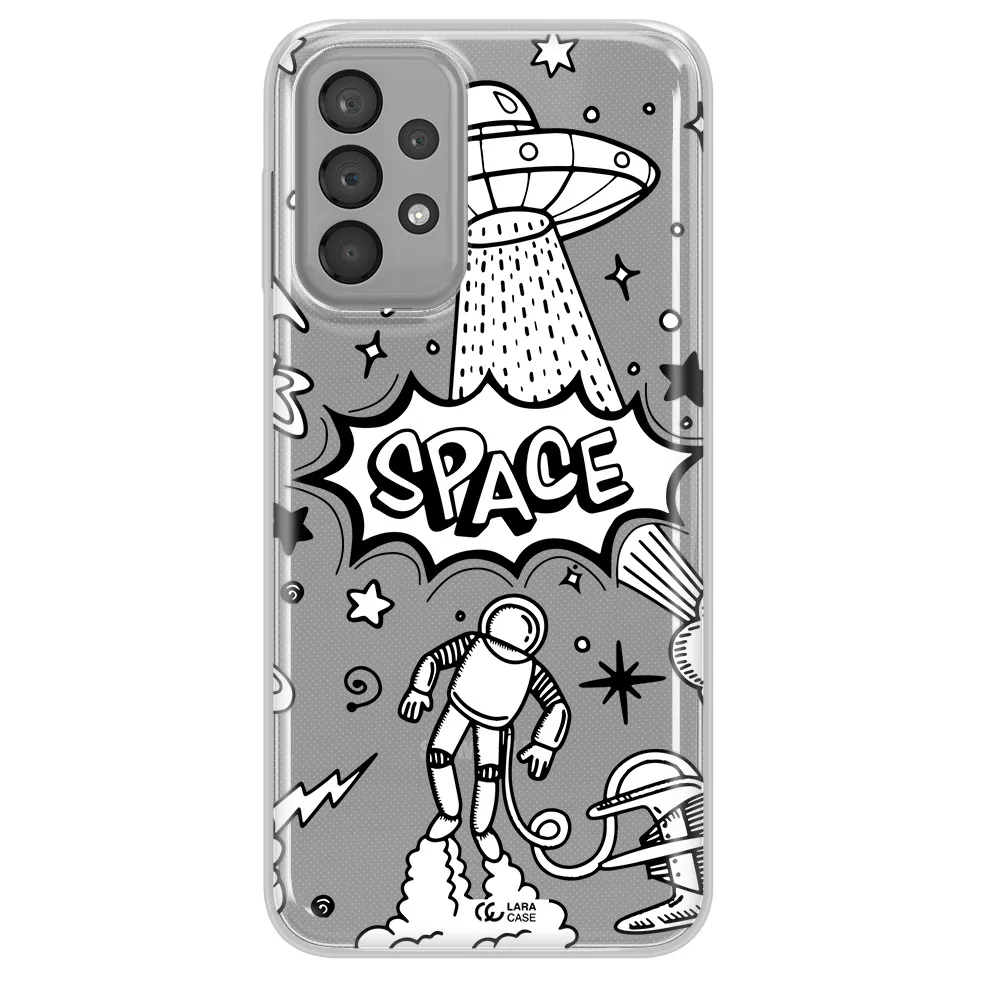 Space Poster Samsung A33 Clear TPU Case