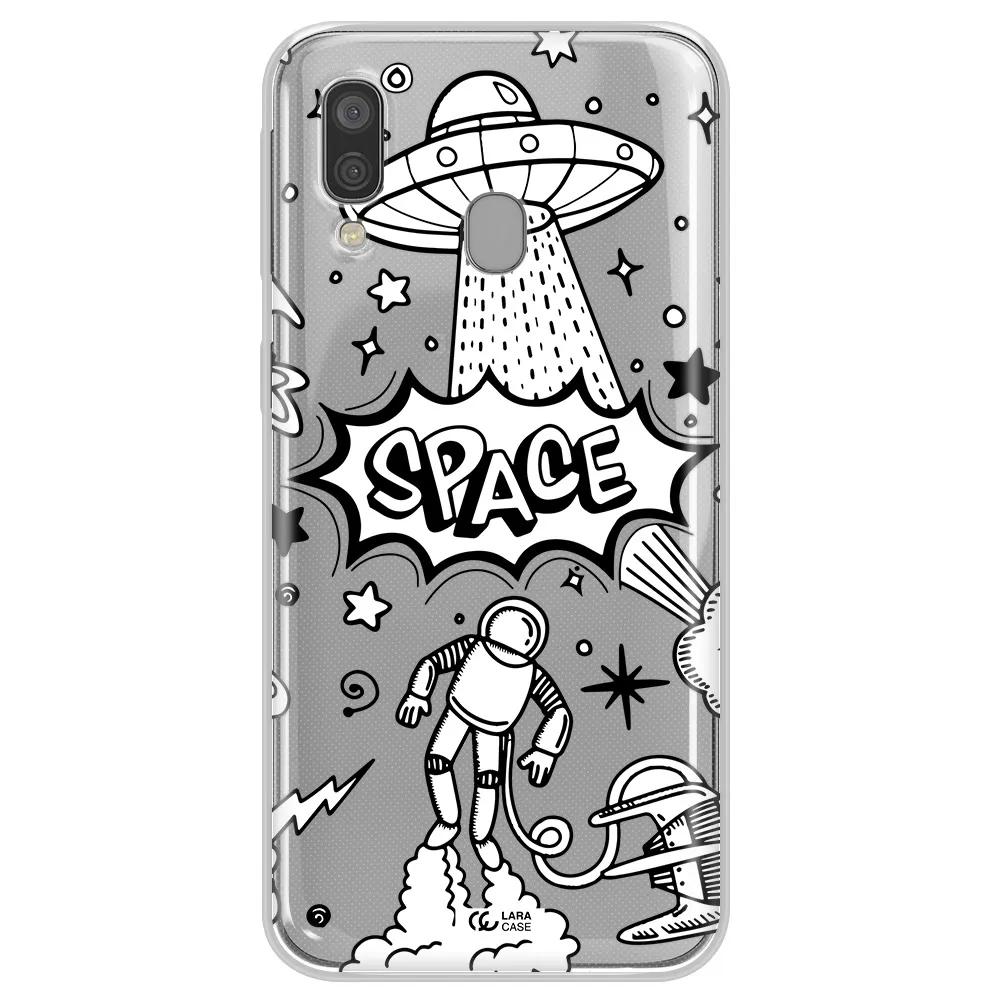 Space Poster Samsung A40 Clear TPU Case