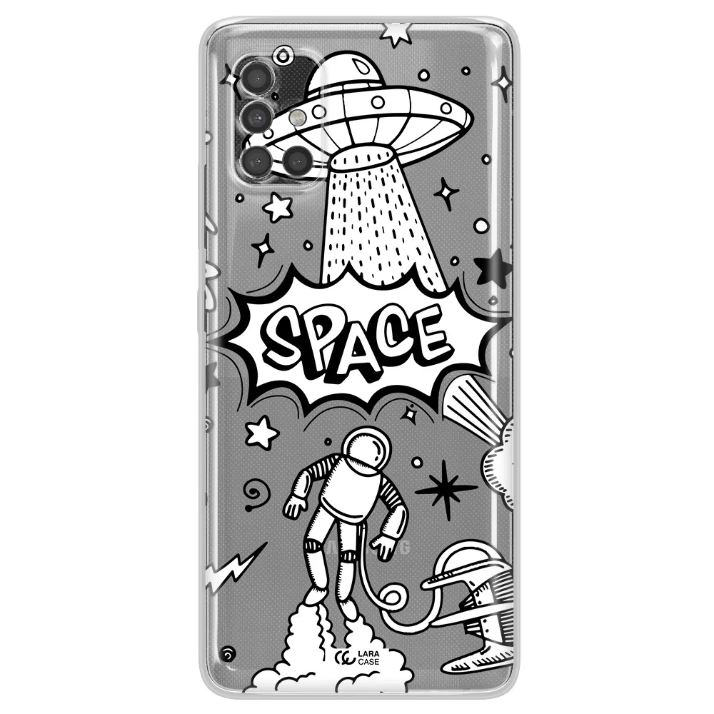 Space Poster Samsung A40S Clear Tpu Case