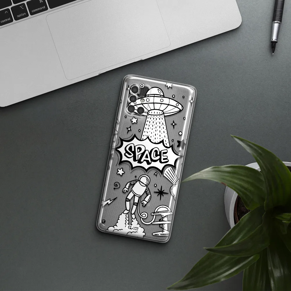 Space Poster Samsung A40S Clear Tpu Case
