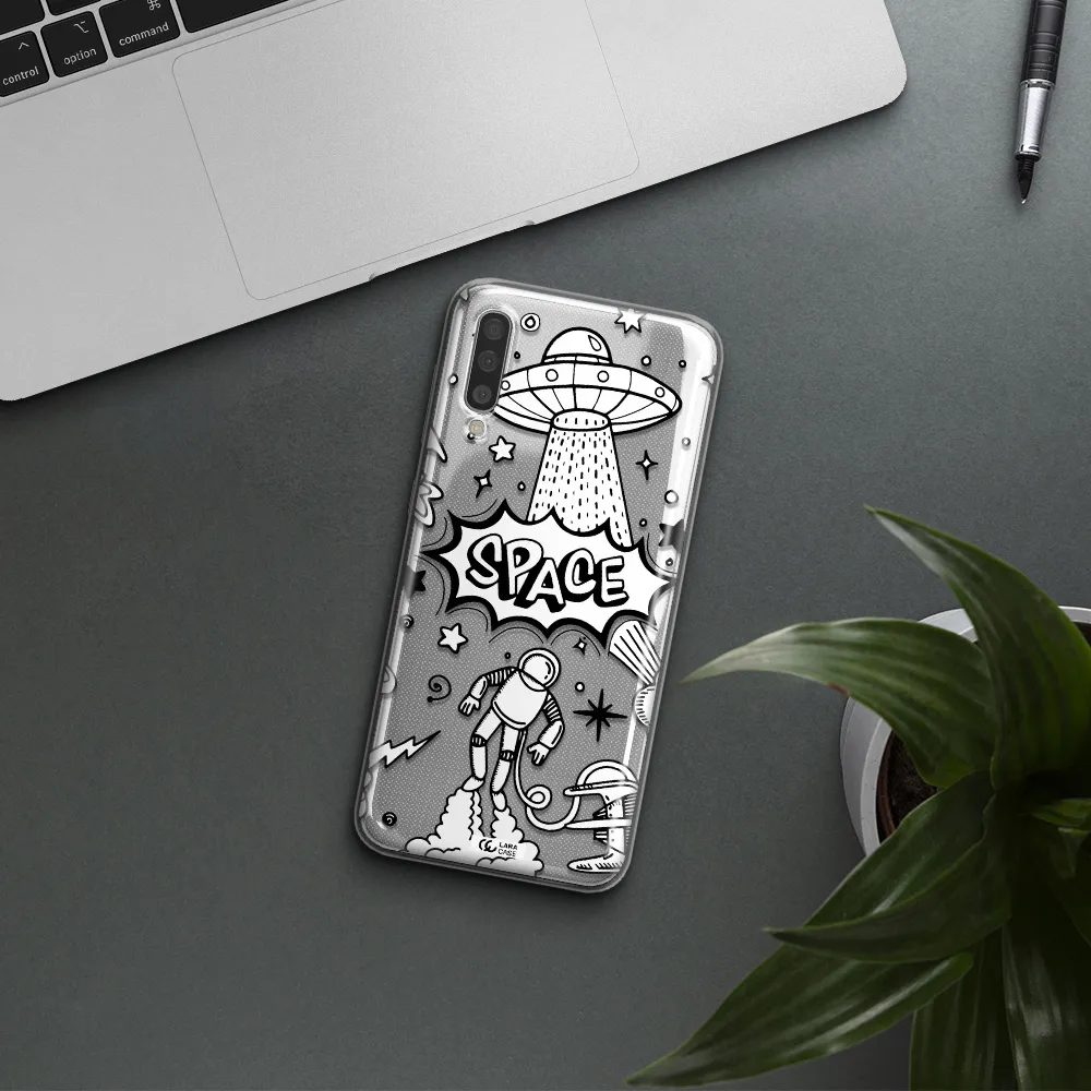 Space Poster Samsung A50 Clear TPU Case
