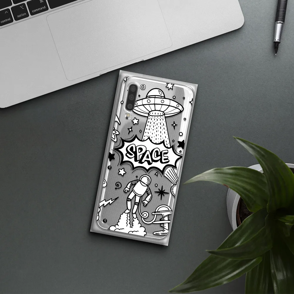 Space Poster Samsung A50S Clear Tpu Case