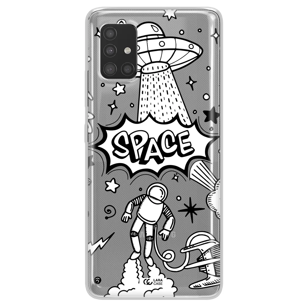 Space Poster Samsung A51 Clear TPU Case