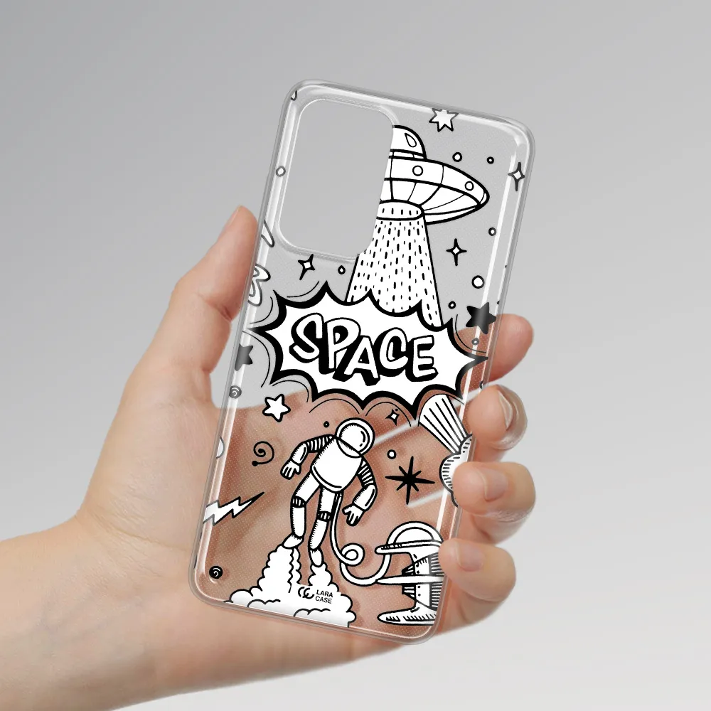 Space Poster Samsung A52 Clear TPU Case