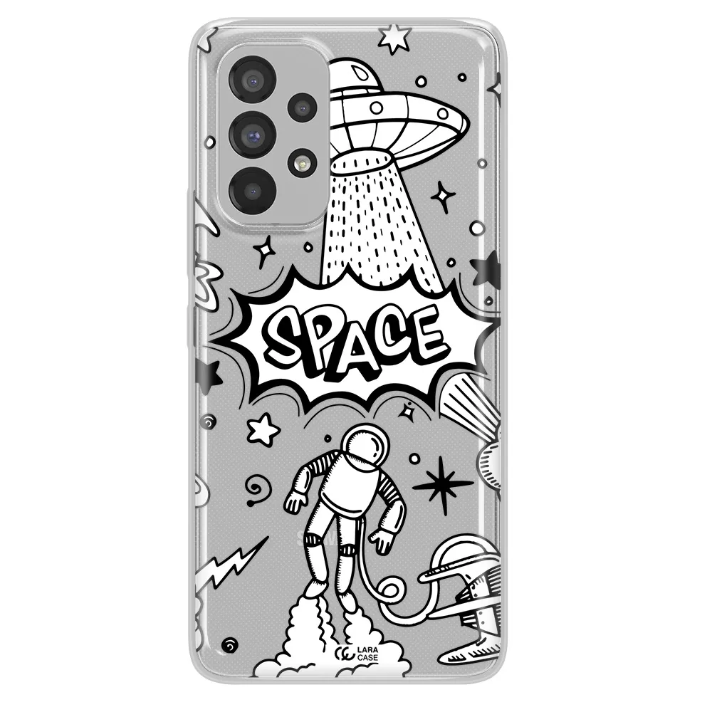 Space Poster Samsung A53 Clear TPU Case