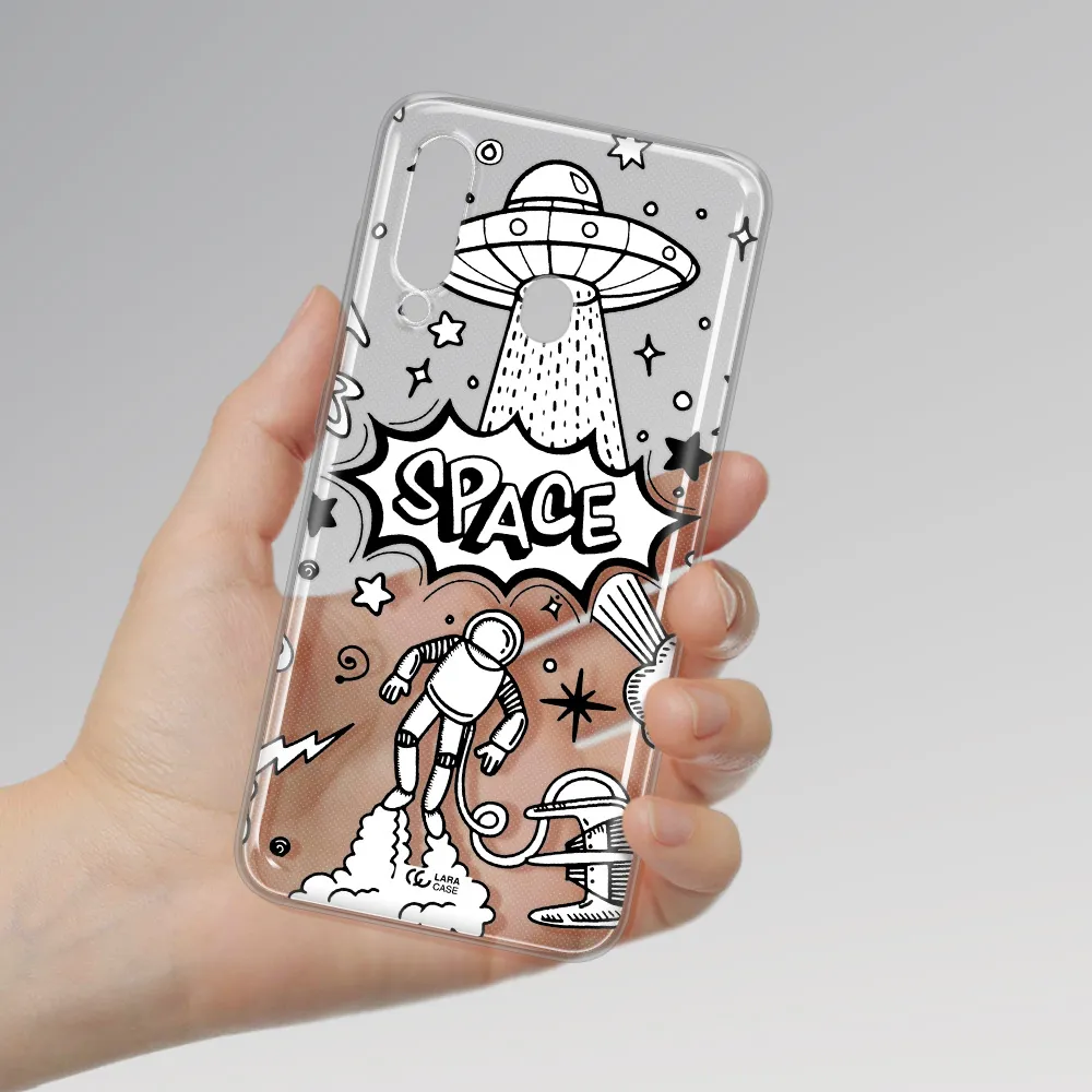 Space Poster Samsung A60 Clear TPU Case