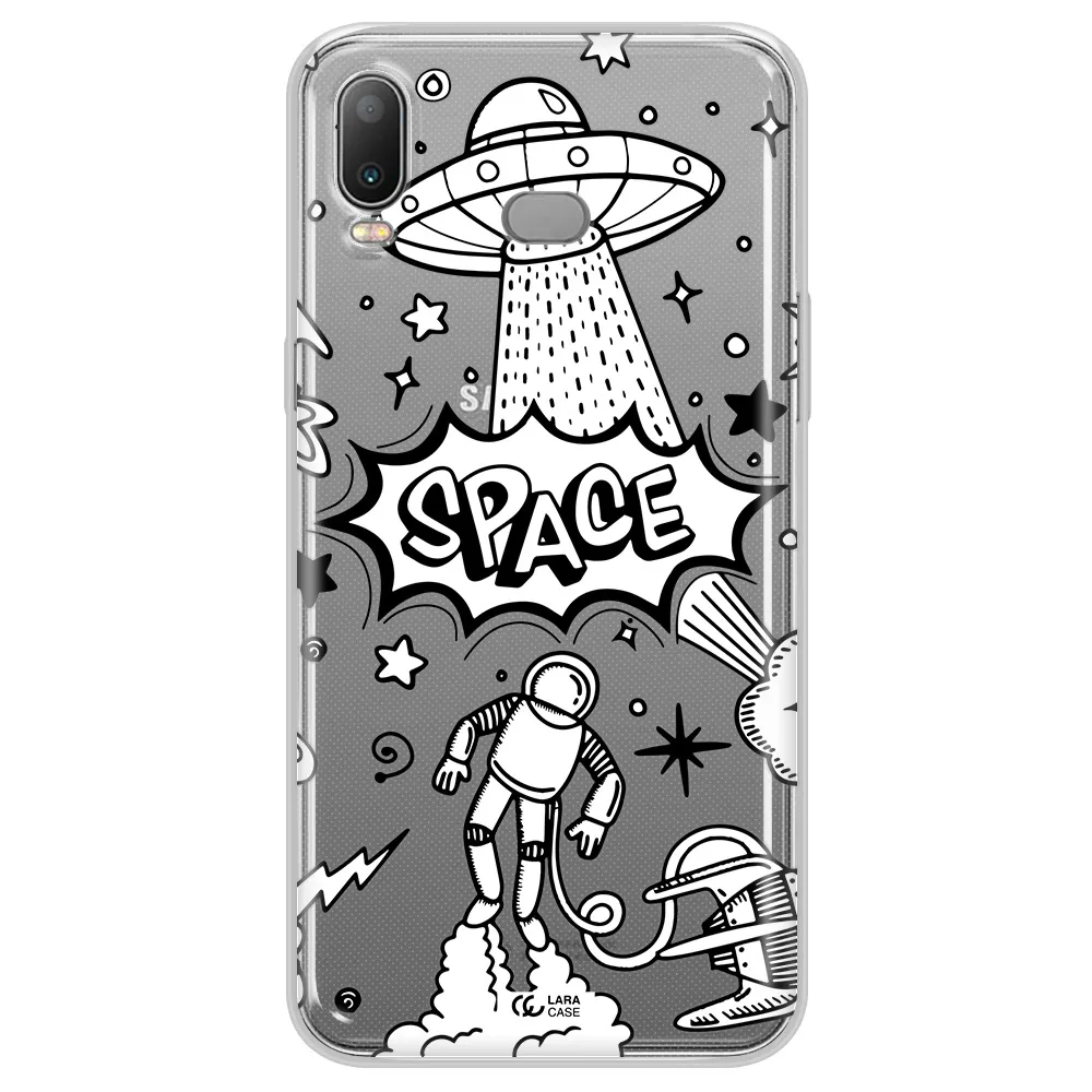 Space Poster Samsung A6S Clear TPU Case