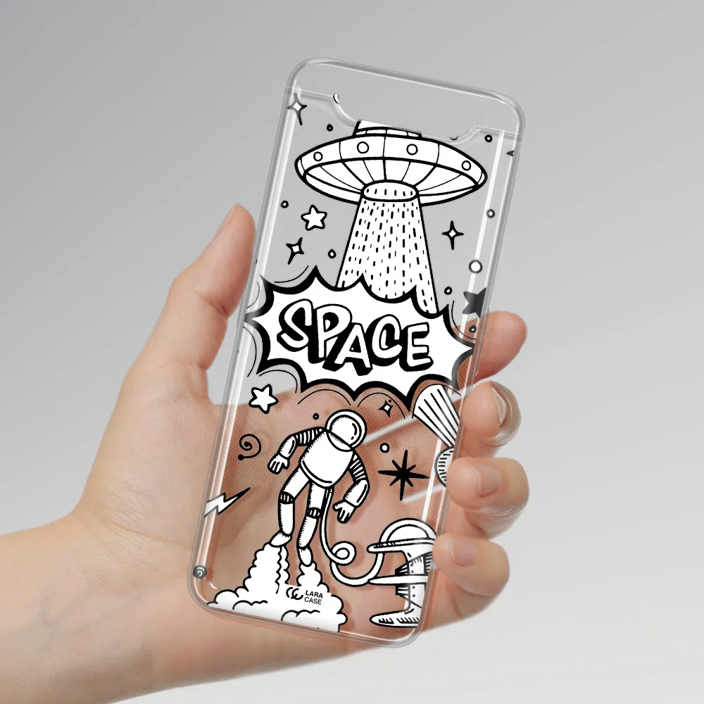 Space Poster Samsung A80 Clear TPU Case