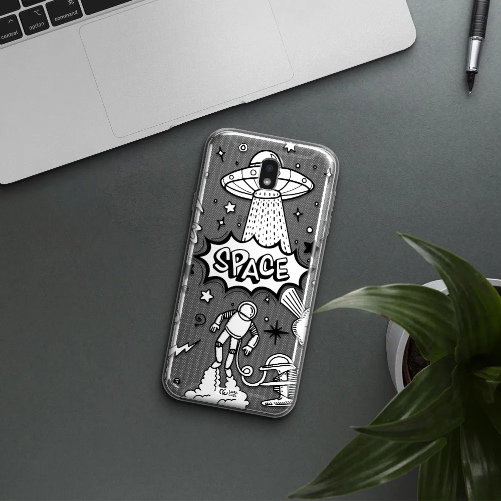 Space Poster Samsung J7 Pro Clear TPU Case