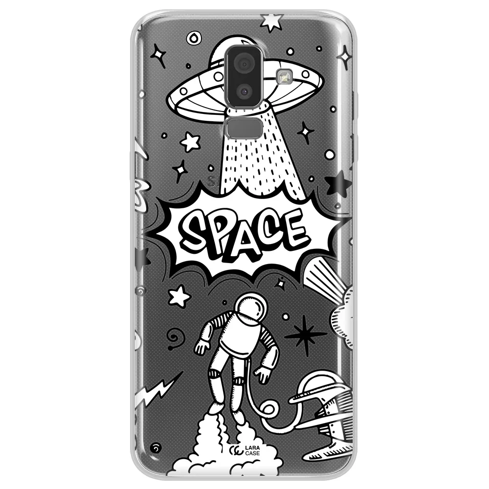 Space Poster Samsung J8 Clear TPU Case